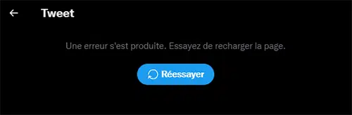 erreur twitter