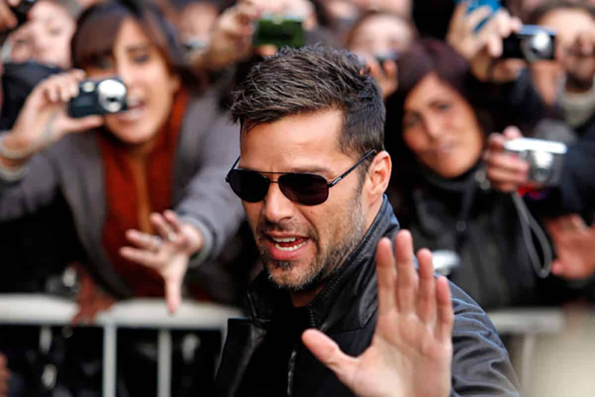 Ricky Martin blanchi