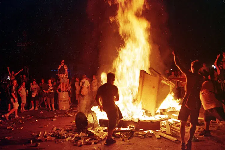 destruction chaos Woodstock 99