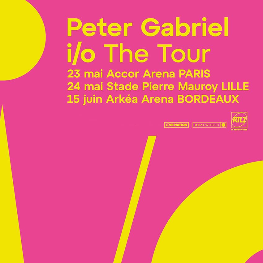 The I/O Tour de Peter Gabriel en France en 2023