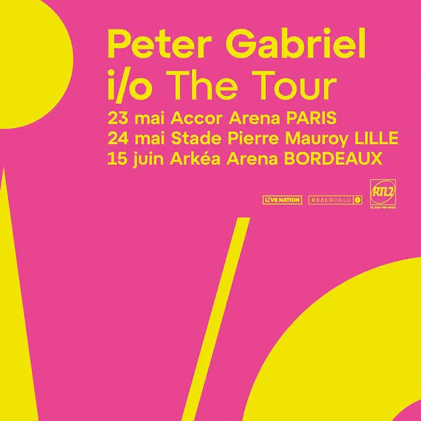 The I/O Tour de Peter Gabriel en France en 2023