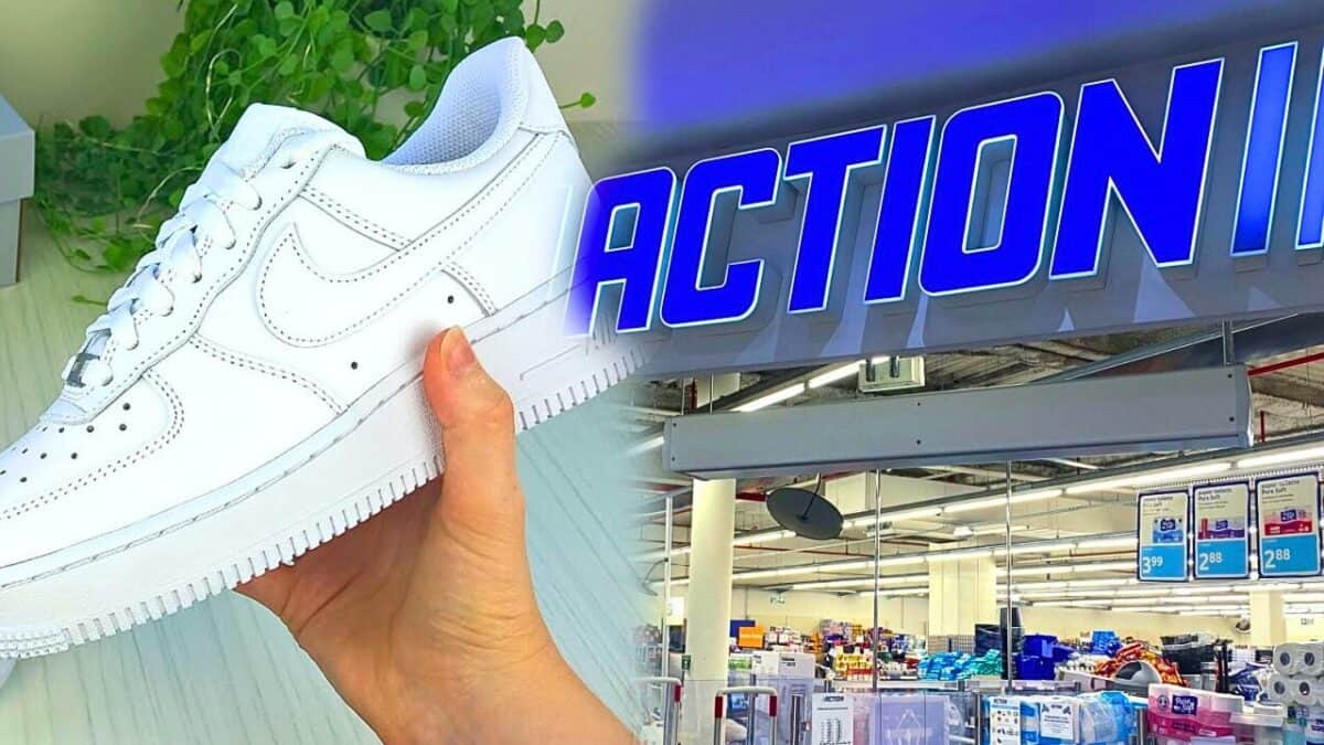 action chaussures blanches