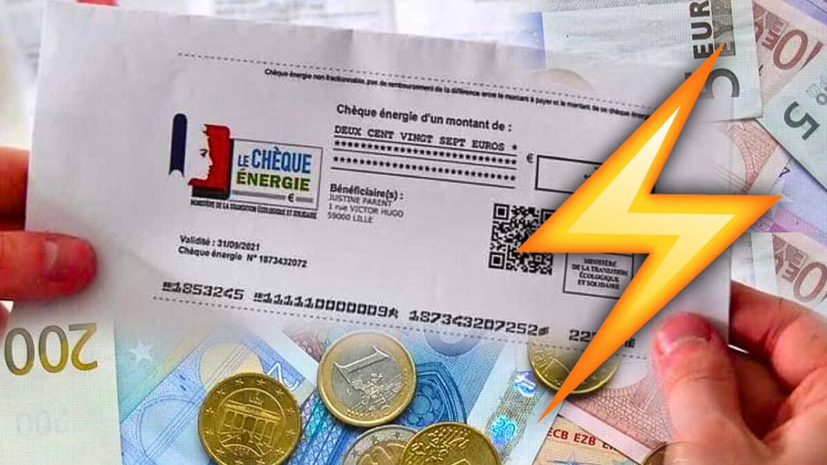 cheque energie 2021 tenu en main electricite