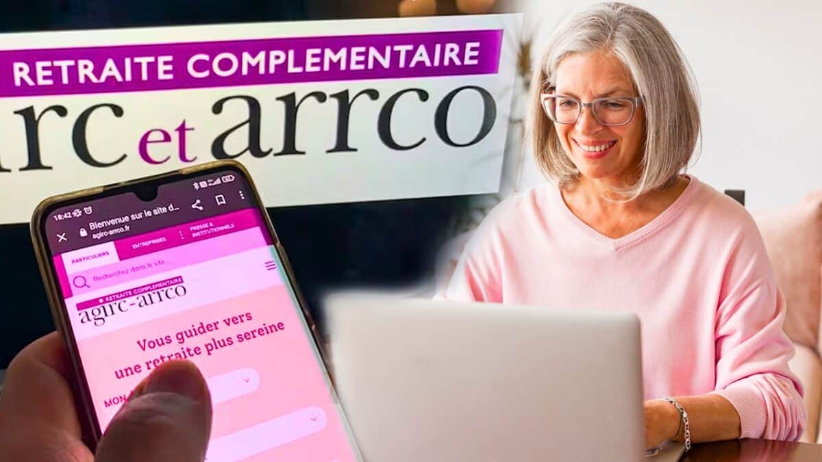 agirc arrco femme sur son ordinateur