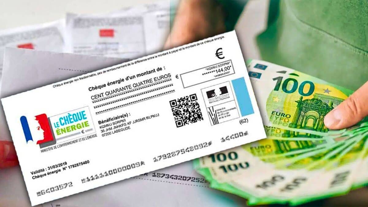 cheque energie billets tendus