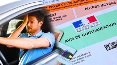 contravention homme au volant