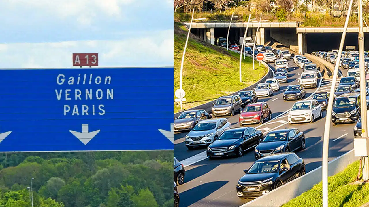 A13 AUTOroute bloquee