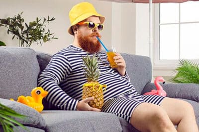 chomage et vacances homme