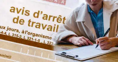 avis arret de travail